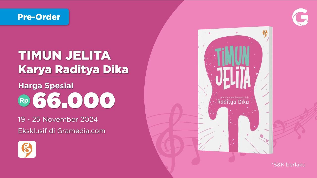 Raditya Dika Rilis Novel Komedi Terbarunya, Timun Jelita!